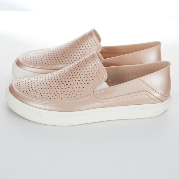 Crocs CitiLane Roka Pink Metallic Iconic Comfort Slip On Shoes Women's - Picture 3 of 7